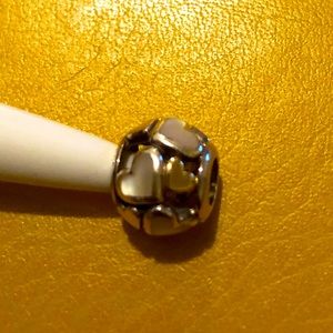 Pandora hearts all over charm with one gold heart
